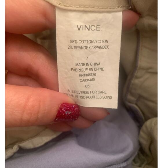 Vince. blue flat front casual pants size 2 - Picture 4 of 7